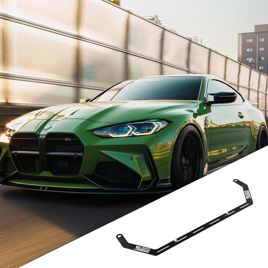 2021+ BMW M3 G80 with the vehicle-specific KAP fire extinguisher bracket shown inset