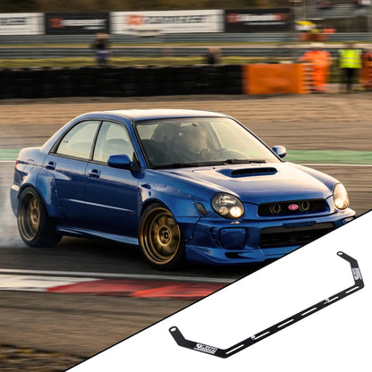 2002-2007 Subaru Impreza WRX/STI GD with the vehicle-specific KAP fire extinguisher bracket shown inset