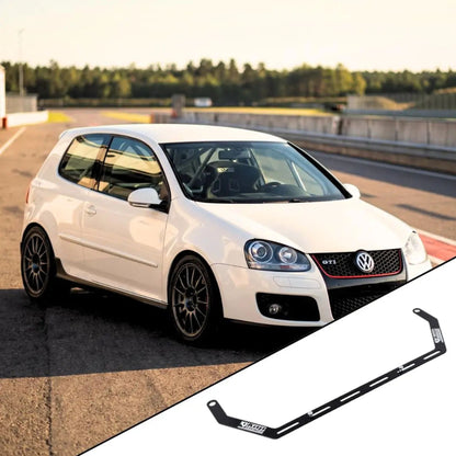 2006-2009 Volkswagen Golf MK5 with the vehicle-specific KAP fire extinguisher bracket shown inset