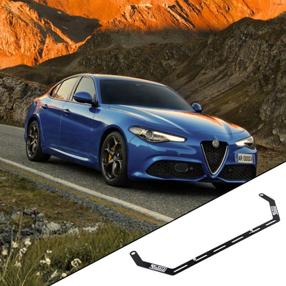2017+ Alfa Romeo Giulia 952 with the vehicle-specific KAP fire extinguisher bracket shown inset