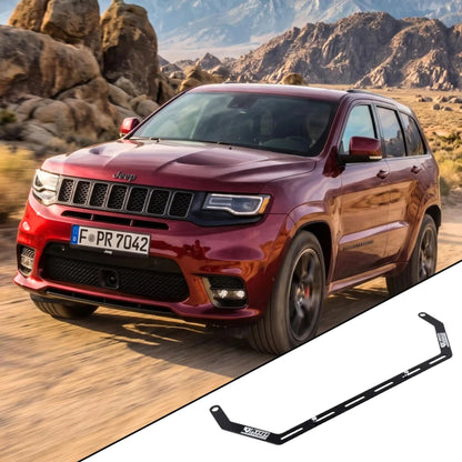 2012-2021 Jeep Grand Cherokee SRT8 WK2 with the vehicle-specific KAP fire extinguisher bracket shown inset