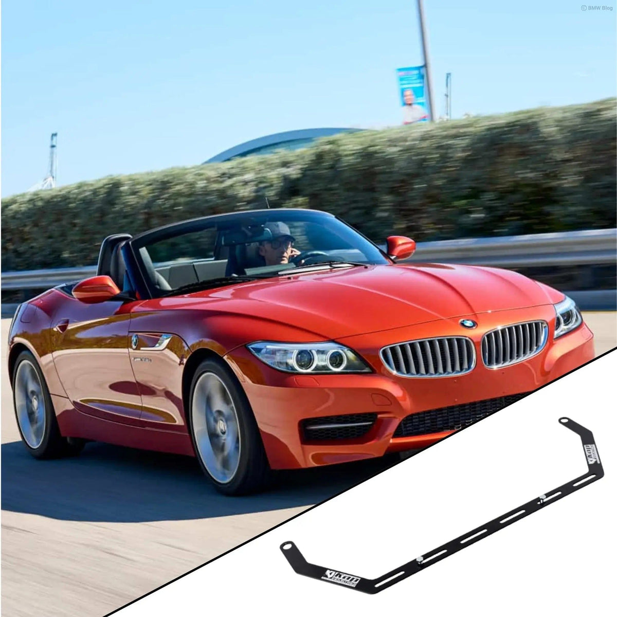 2009-2016 BMW Z4 E89 with the vehicle-specific KAP fire extinguisher bracket shown inset