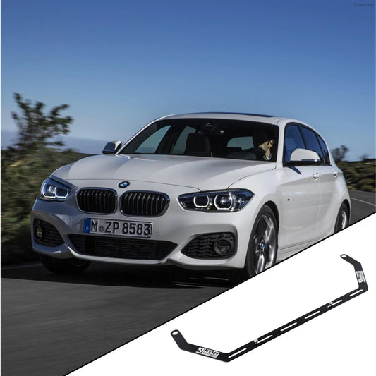 BMW 1 Series F20 / F21 with the vehicle-specific KAP fire extinguisher bracket shown inset