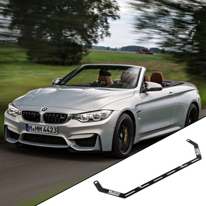 2015-2020 BMW M4 Convertible F83 with the vehicle-specific KAP fire extinguisher bracket shown inset