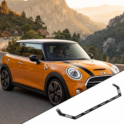 2014-2024 Mini Cooper / JCW F56 with the vehicle-specific KAP fire extinguisher bracket shown inset