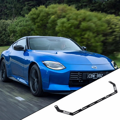2023+ Nissan Z RZ34 with the vehicle-specific KAP fire extinguisher bracket shown inset