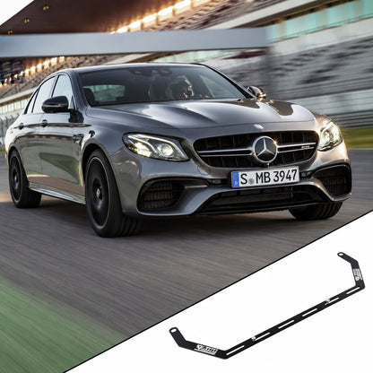 2018-2023 Mercedes-Benz E63 AMG W213 with the vehicle-specific KAP fire extinguisher bracket shown inset