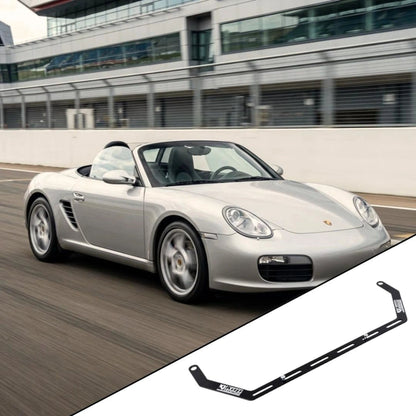 2005-2012 Porsche Boxster 987 with the vehicle-specific KAP fire extinguisher bracket shown inset