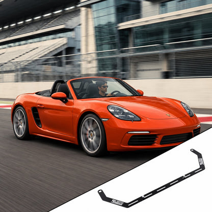 2017-2025 Porsche 718 Boxster 982 with the vehicle-specific KAP fire extinguisher bracket shown inset