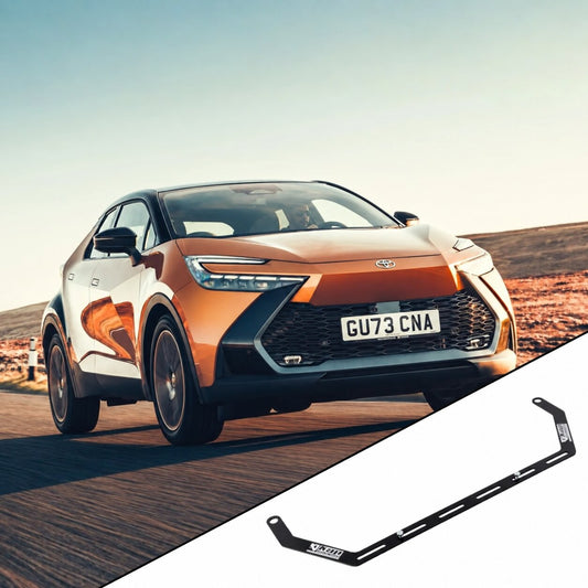 2018-2022 Toyota C-HR AX10 (Gen 1) with the vehicle-specific KAP fire extinguisher bracket shown inset