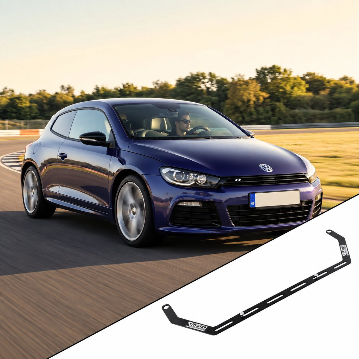 Volkswagen Scirocco MK3 (13) with the vehicle-specific KAP fire extinguisher bracket shown inset